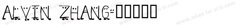 ALVIN ZHANG字体转换